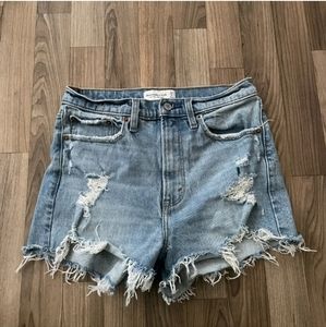 Abercrombie & Fitch Light Blue Jean Shorts